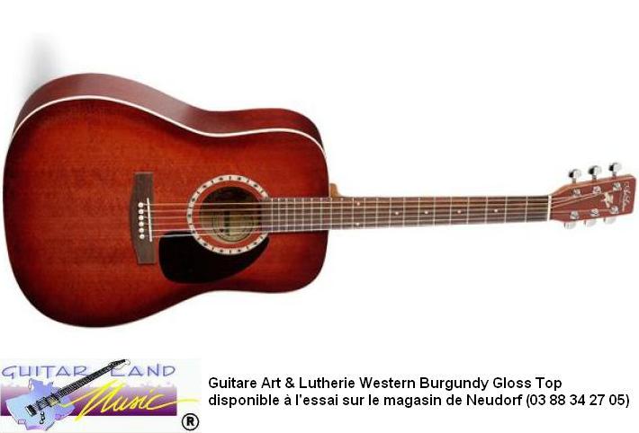 Guitare Art & Lutherie Western Burgundy Gloss Top